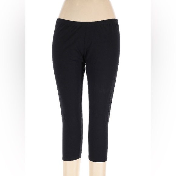 XL 2 pair Eileen Fisher Cotton Spandex crop leggings - Picture 4 of 5